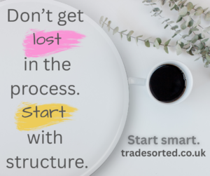don’t get lost in the process. start with structure.